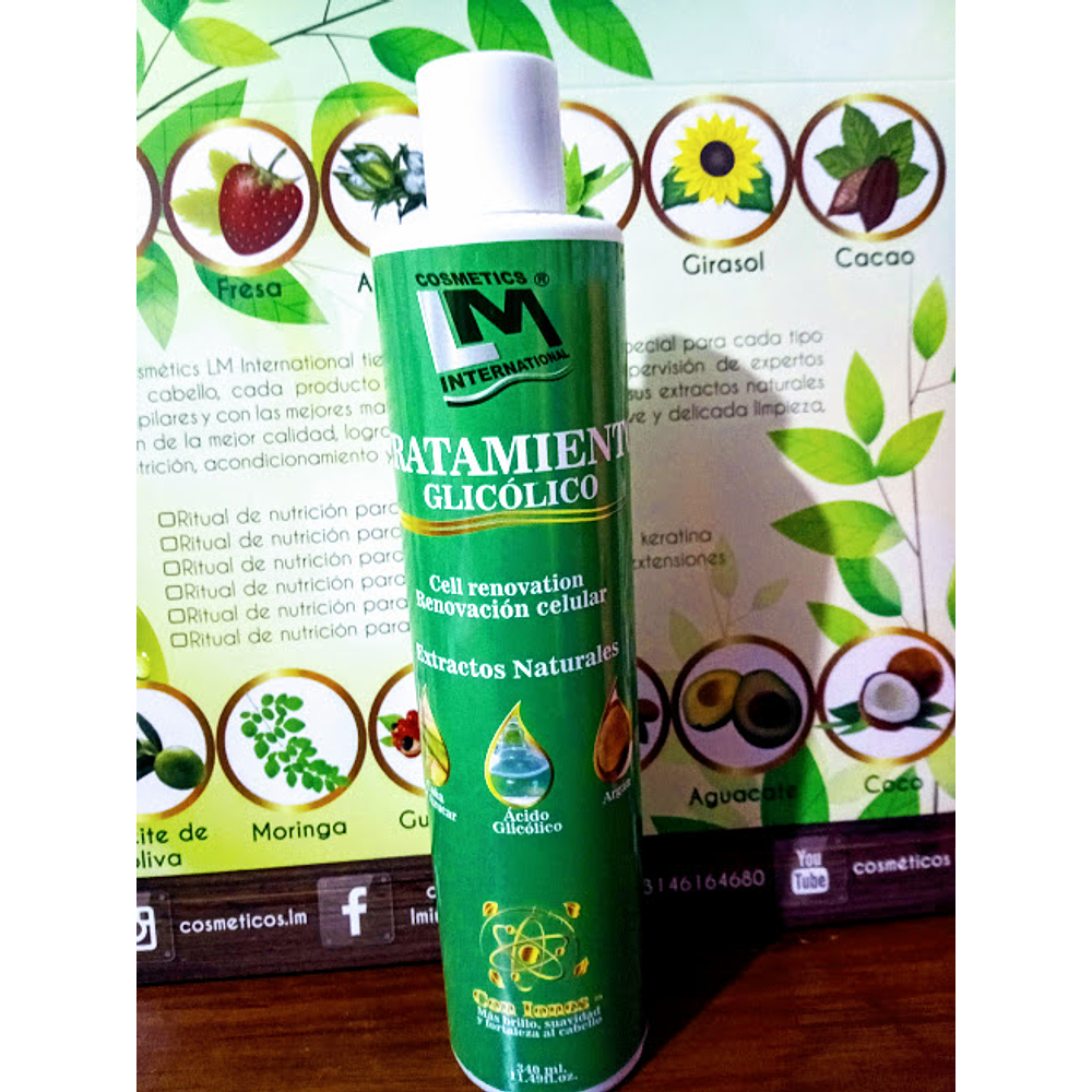 Tratamiento Glicólico Renovación Celular (Peeling Capilar) x340 ml.