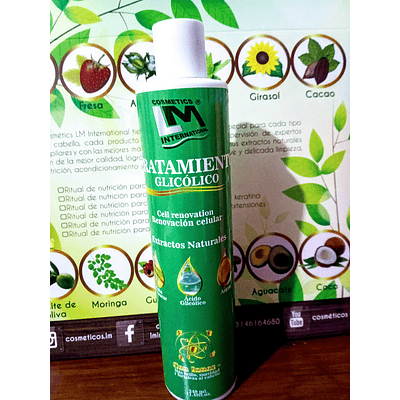 Tratamiento Glicólico Renovación Celular (Peeling Capilar) x340 ml.
