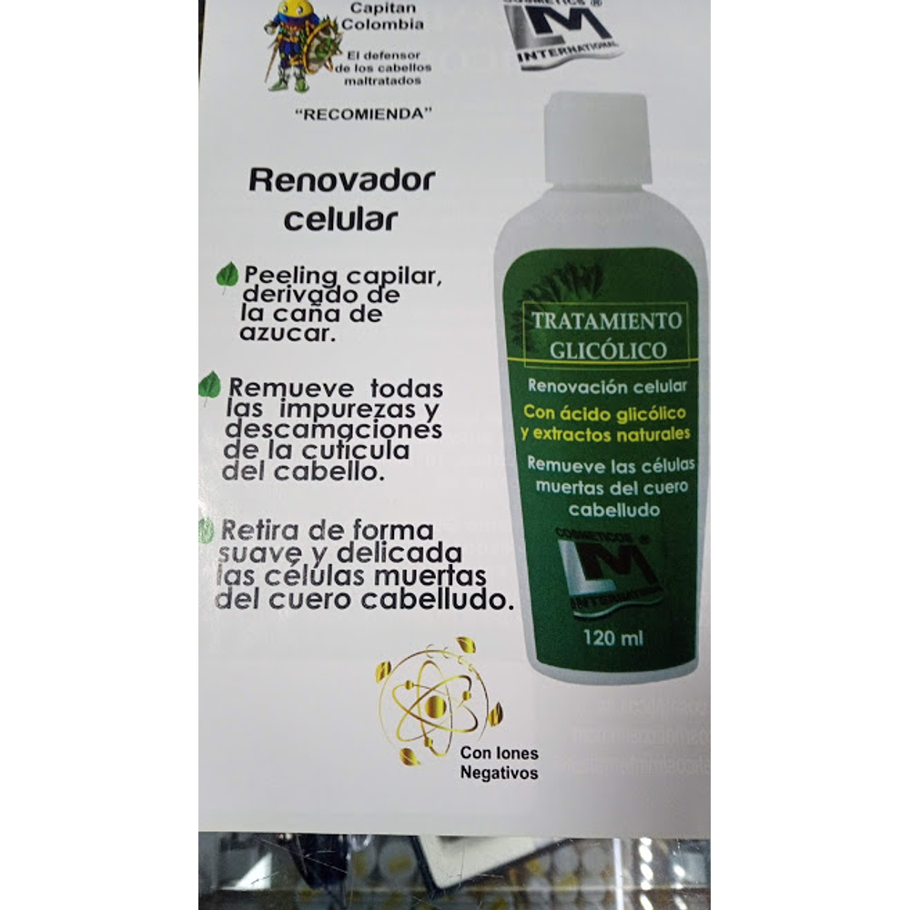 Tratamiento Glicólico - Renovación Celular (Peeling Capilar) x120 ml.