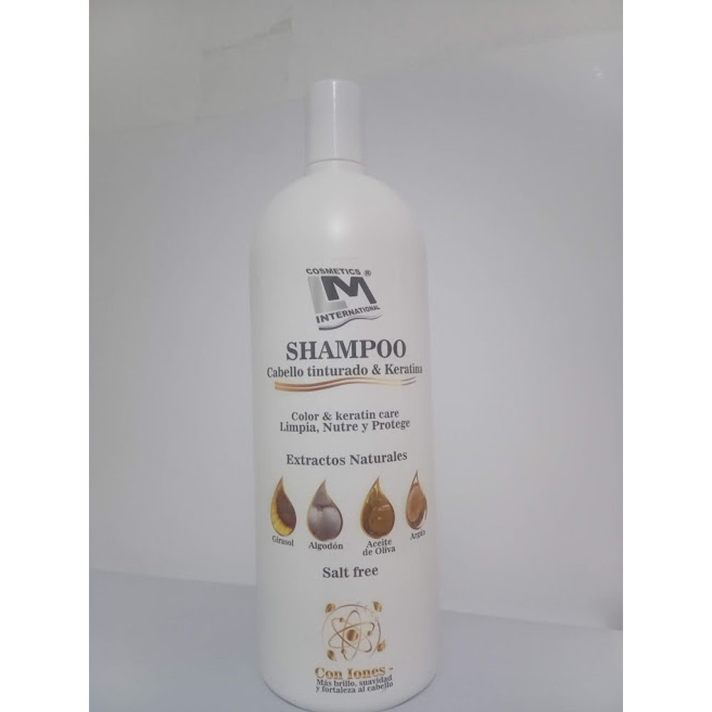 Shampoo Cabello Tinturado & Keratina X 1000 ML. (LITRO)
