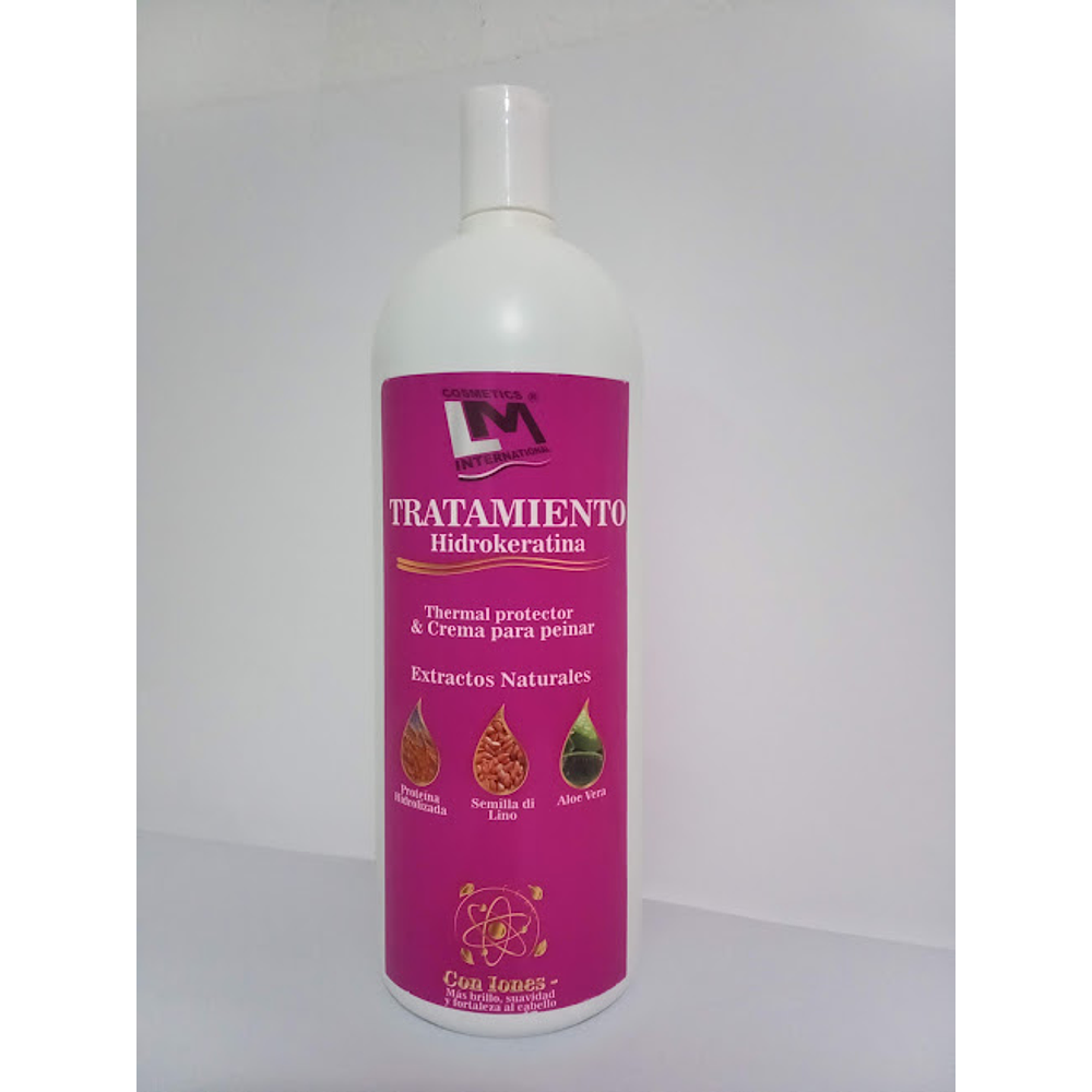 Tratamiento Hidrokeratina - Protector Térmico/ Crema para Peinar x1000 ml.
