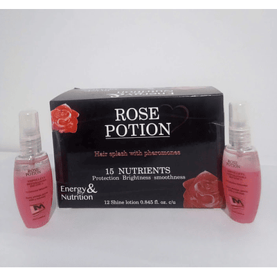 AMOLLETA ROSE POTION-(Splash Capilar con Feromonas) CAJA X 12 Unds X 25ML.C/U.