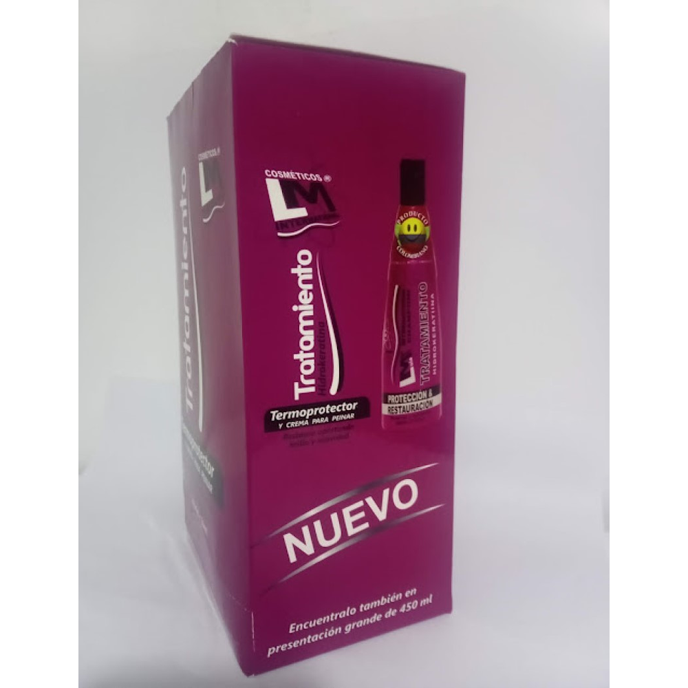 Display x 24 Unds Sachets Tratamiento termoprotector Crema para Peinar Hidrokeratina x30ml.