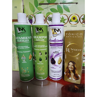 Kit / Ritual Anticaída y Antienvejecimiento de Cosméticos LM Internacional