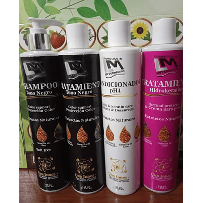 Kit-Ritual de Nutrición Capilar/ Cabello Tono Color Negro