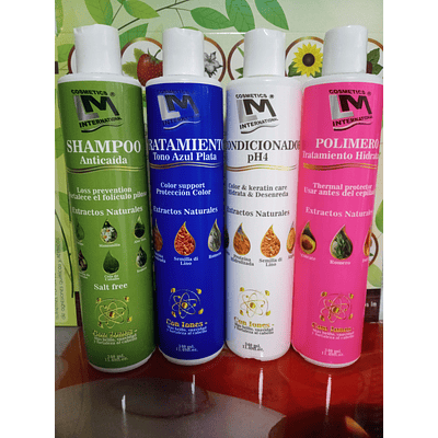 Kit / Ritual de Nutrición Capilar / Tono Color azul Plata