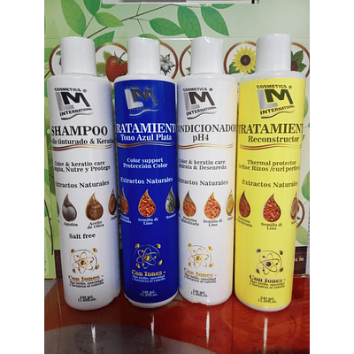 Kit / Ritual de Nutrición Capilar / Tono Color azul Plata