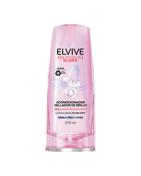 Acondicionador Elvive Glycolic Gloss 370ml - LOREAL