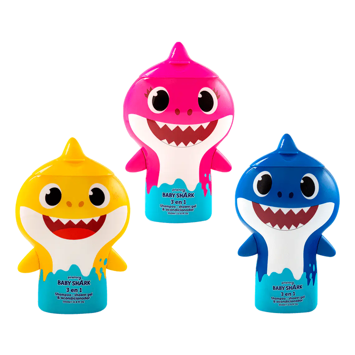 Shampoo Baby Shark 350ml 3 en 1  2