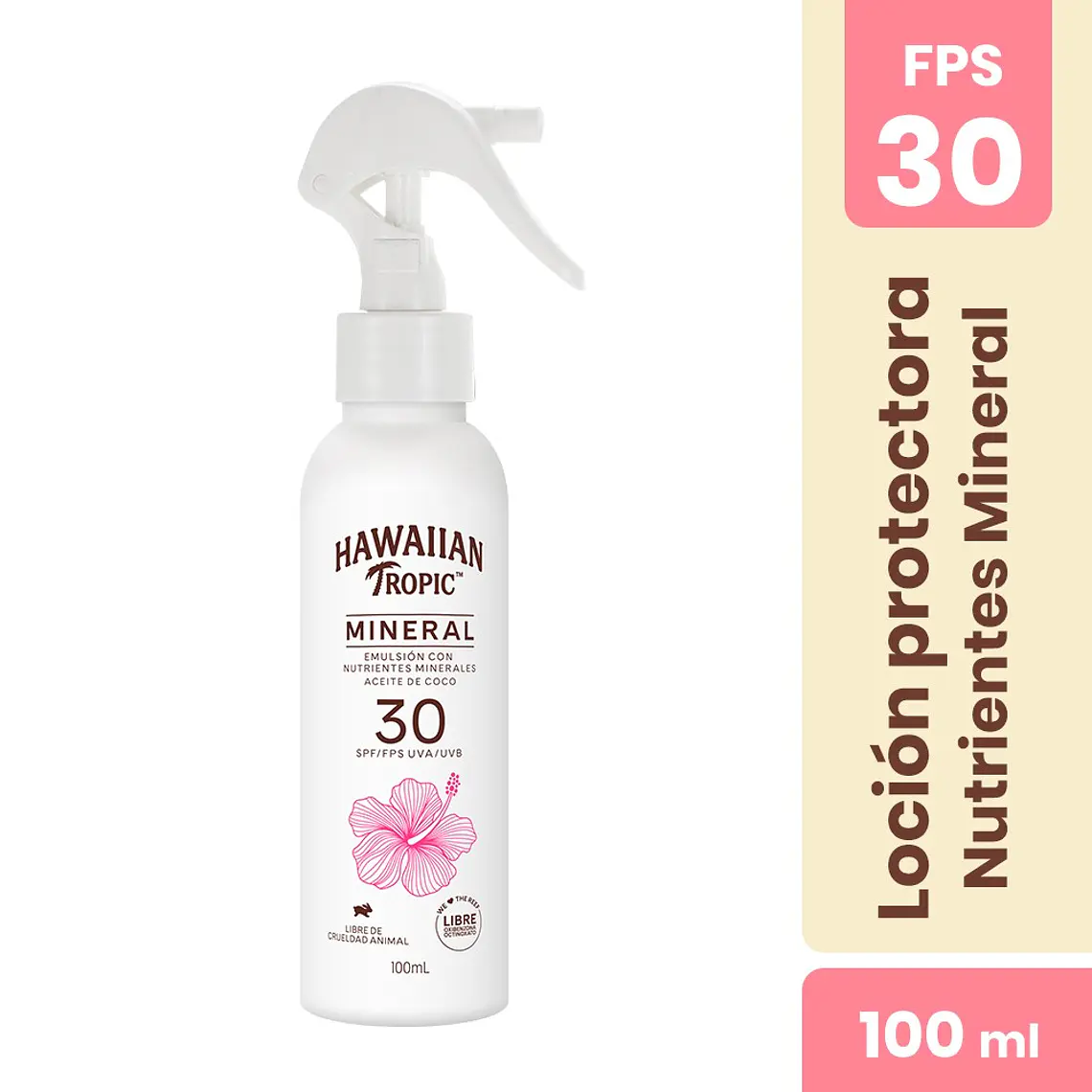 Mineral Protector Solar Sun Milk fps30 100ml - HAWAIIAN TROPIC 1