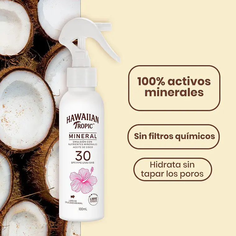 Mineral Protector Solar Sun Milk fps30 100ml - HAWAIIAN TROPIC 2