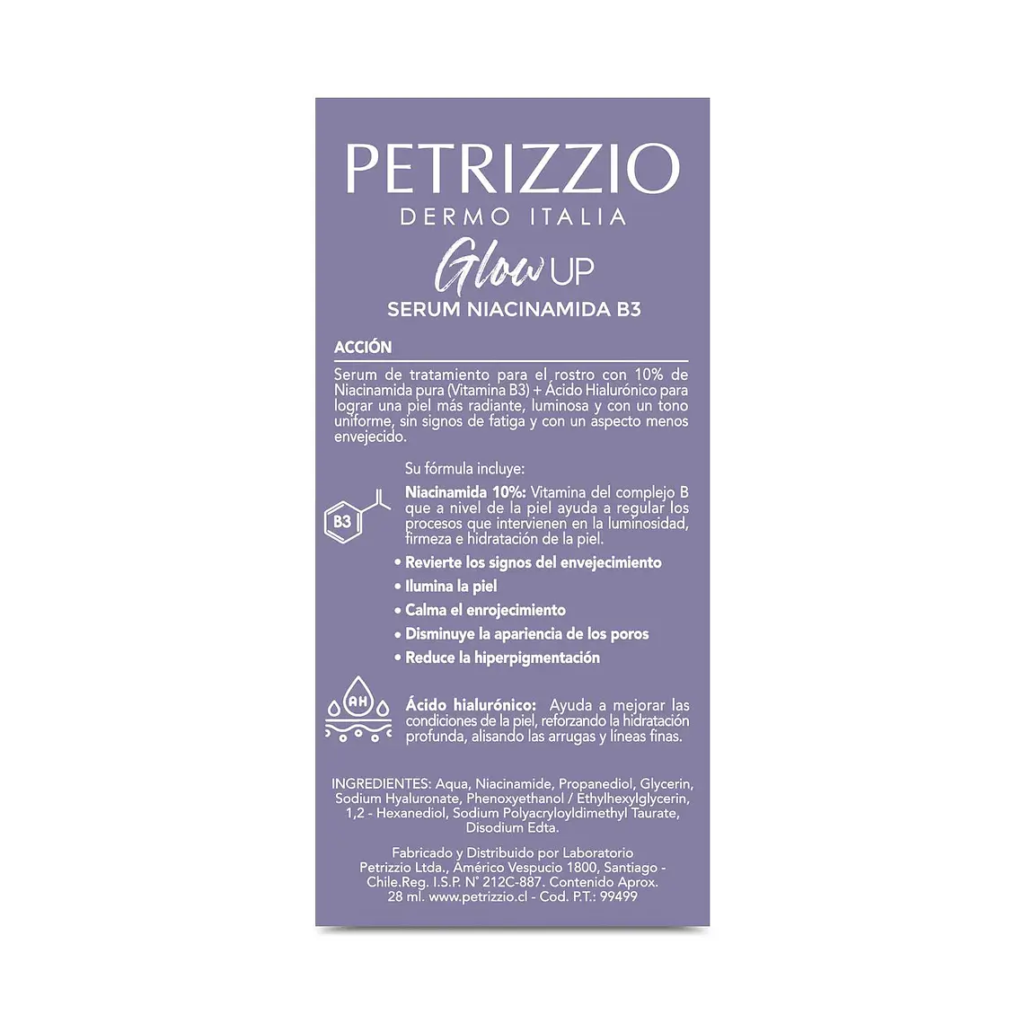 Serum Glow Up Niacinamida 10% Proluminosidad - PETRIZZIO 3