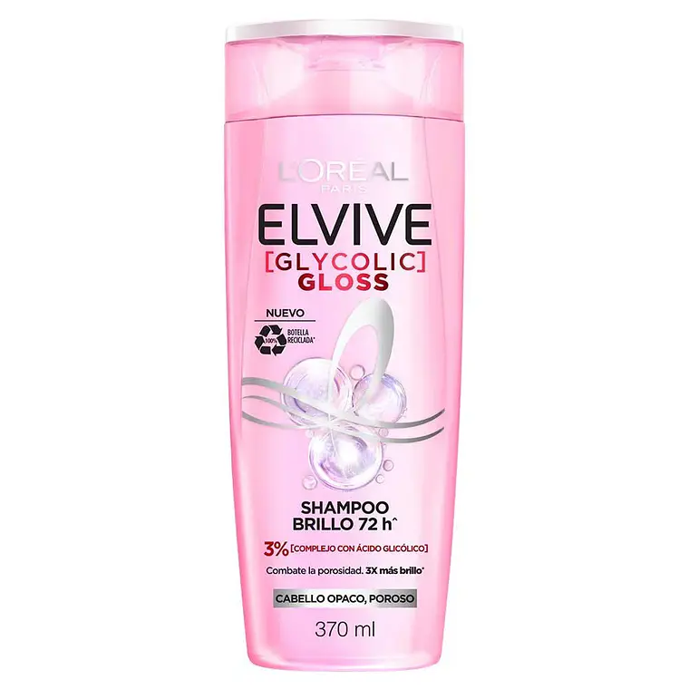  Shampoo Elvive Glycolic Gloss 370 ML - L0REAL 2