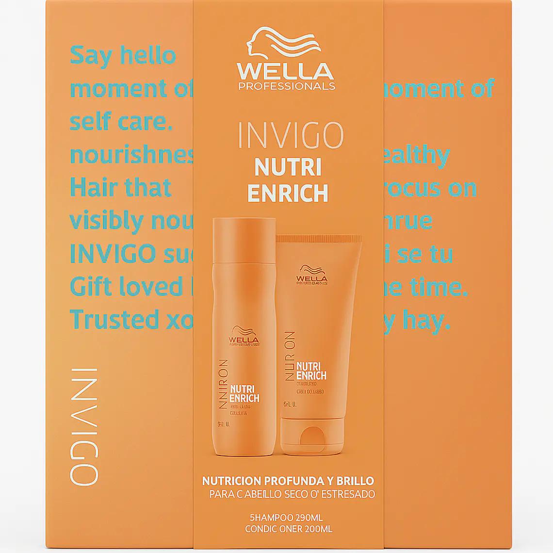 Pack Nutrición Invigo Nutri Enrich Shampoo 250 ML + Acondicionador 200 ML - WELLA 1