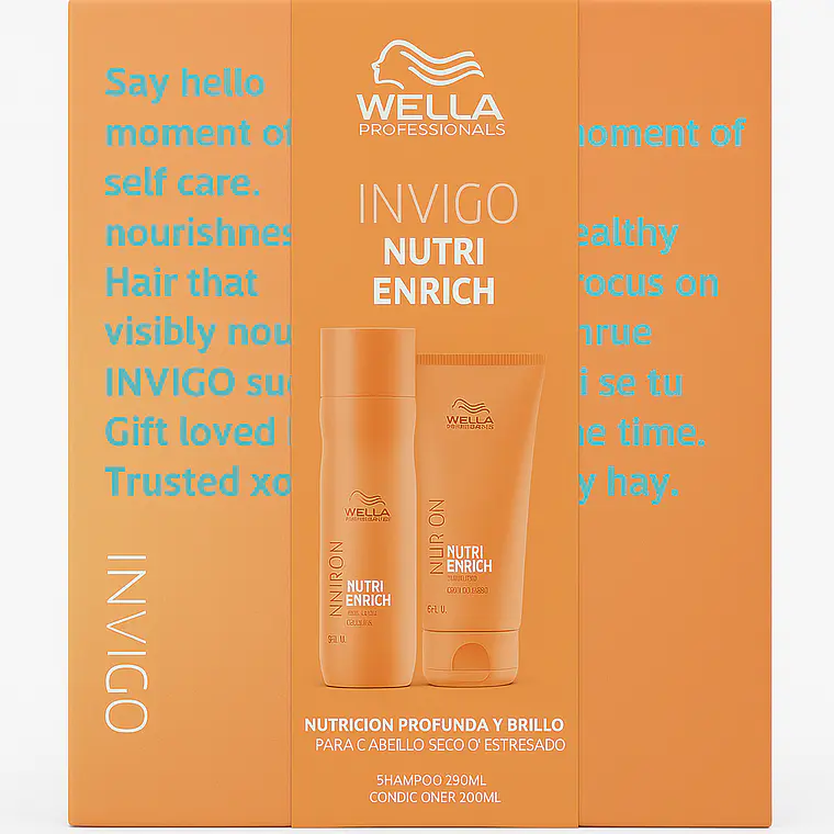 Pack Nutrición Invigo Nutri Enrich Shampoo 250 ML + Acondicionador 200 ML - WELLA 1