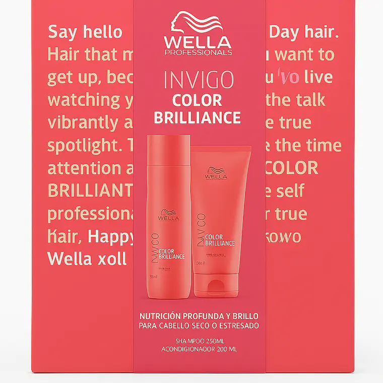 Pack Invigo Color Brilliance Shampoo 250 ML + Acondicionador 200 ML - WELLA 1