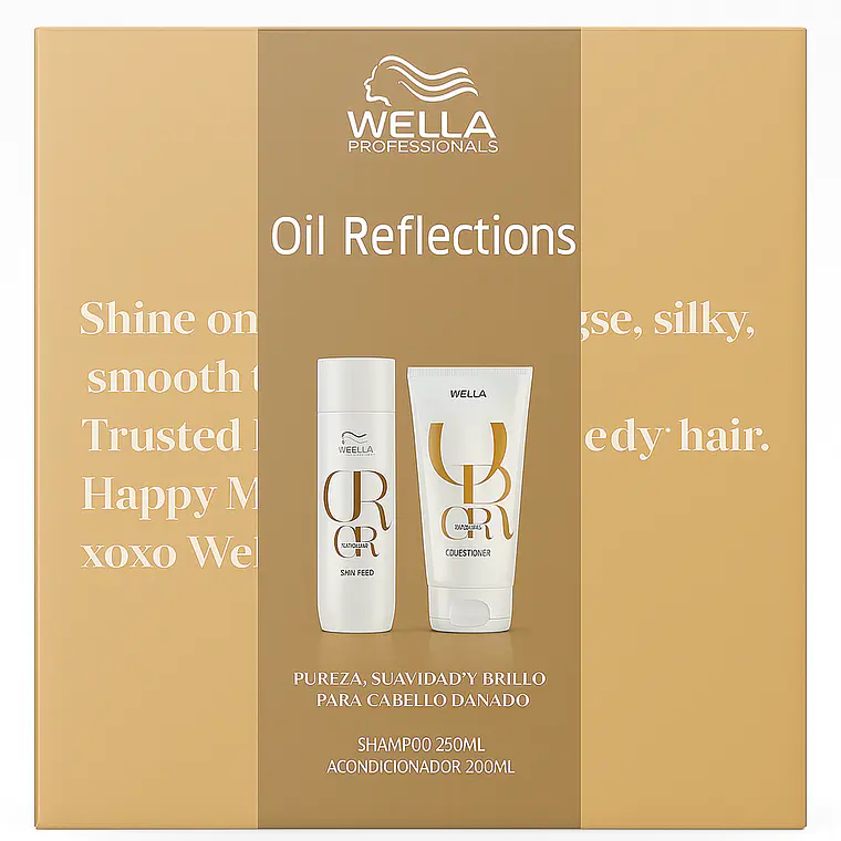 Pack Oil Reflections Shampoo 250 ML + Acondicionador 200 ML - WELLA 1