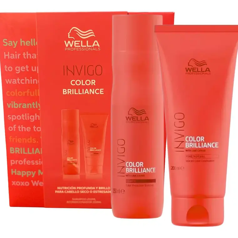 Pack Invigo Color Brilliance Shampoo 250 ML + Acondicionador 200 ML - WELLA 2