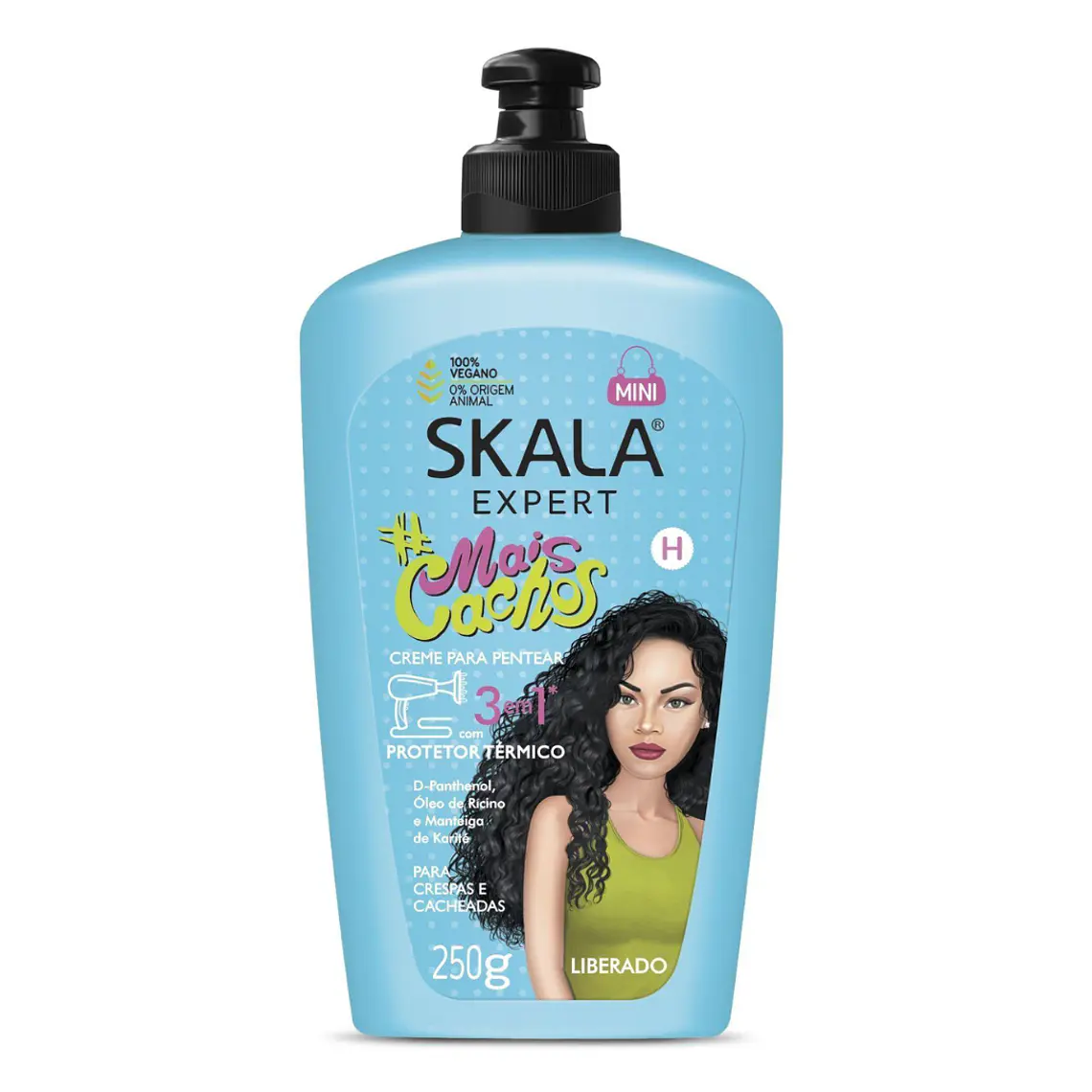 Crema Mais Cachos Para Peinar 3En1 Con Protector Térmico 250 G -  SKALA 1