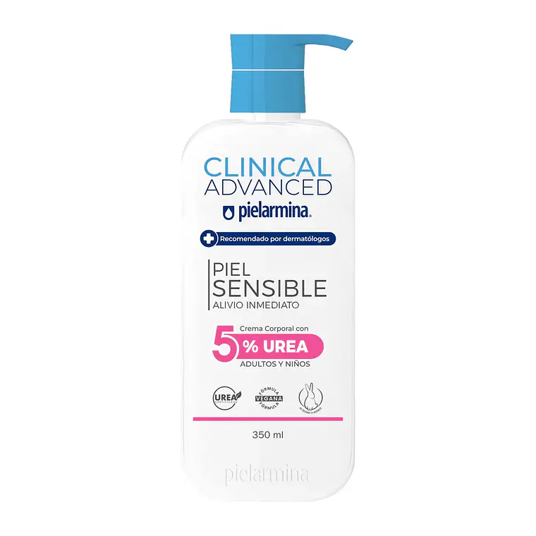 Crema Corporal Piel Sensible Alivio Inmediato 5% Urea, 350 ML - PIELARMINA 1