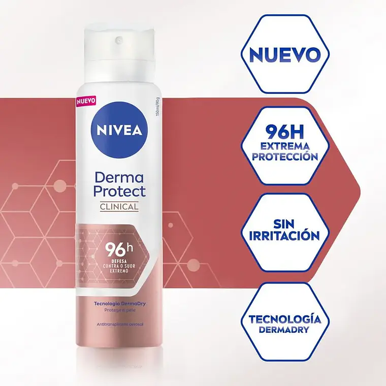 Antitranspirante Spray Derma Protect Clinical 150ml - NIVEA 5