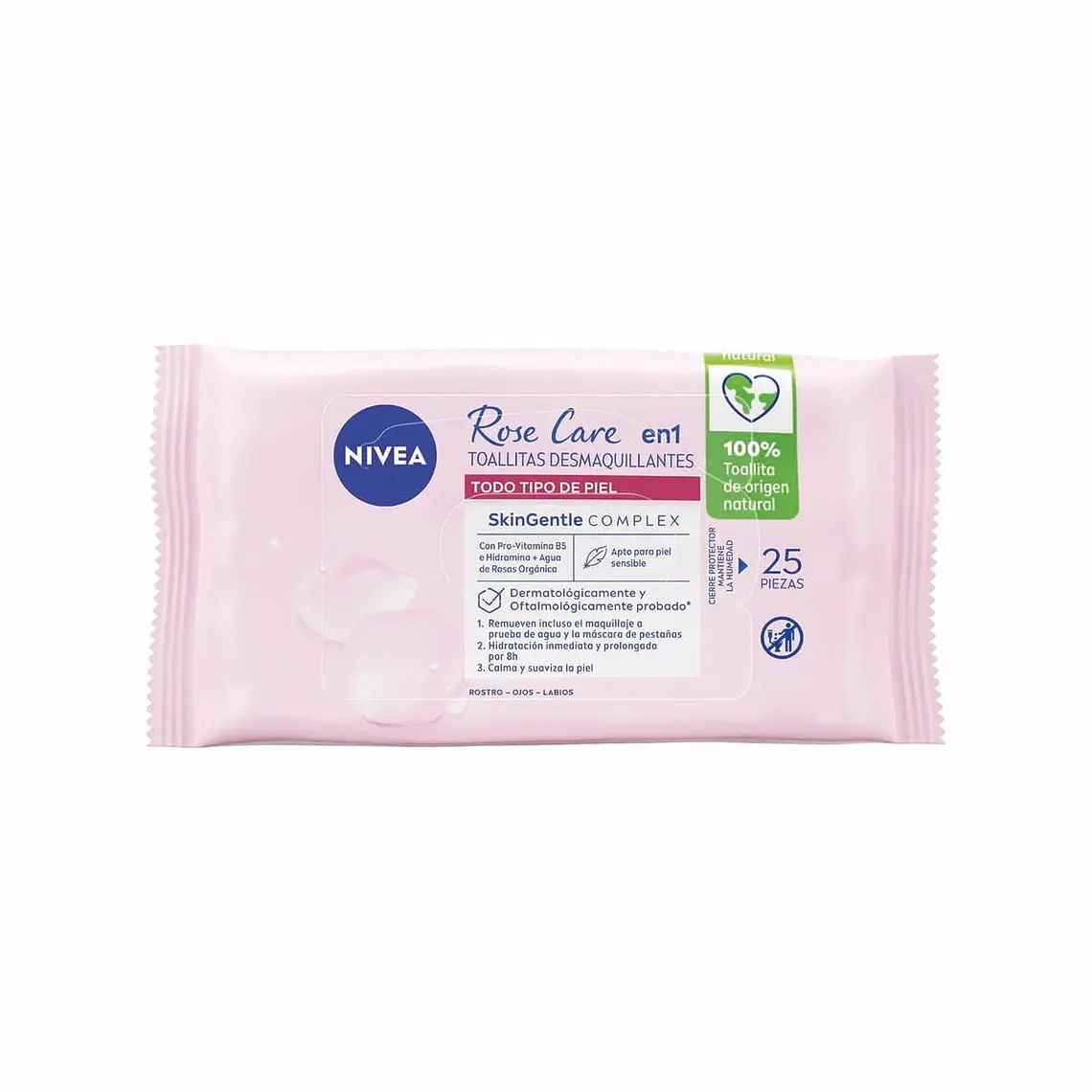 Toallitas Desmaquillantes Rose Care 3en1 - NIVEA 1