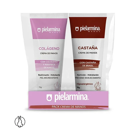 Set de Crema de Manos Castaña y Colágeno - PIELARMINA
