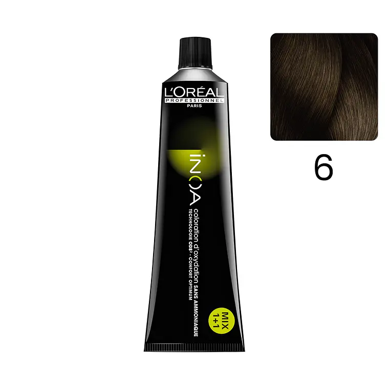 Tintura INOA 6 Rubio Oscuro 60 G - LOREAL PROFESSIONNEL 2