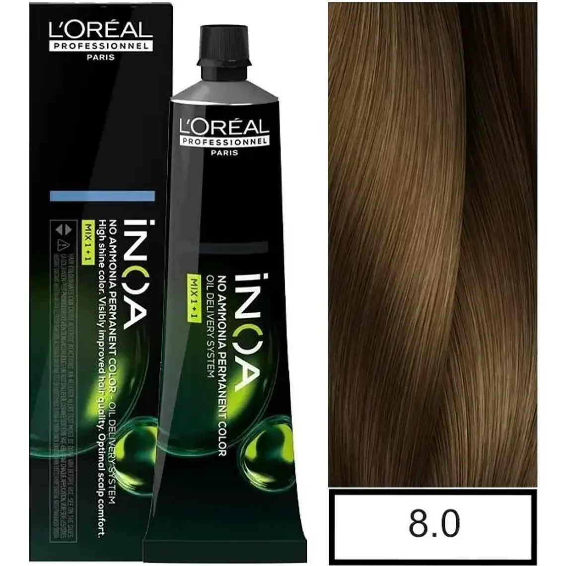 Tintura INOA 8.0 Rubio Claro Profundo 60 G - LOREAL PROFESSIONNEL 1