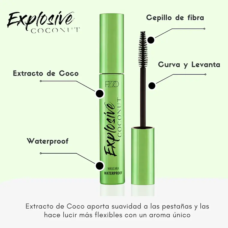 Máscara de Pestaña Explosive Coconut Waterproof - PETRIZZIO 2