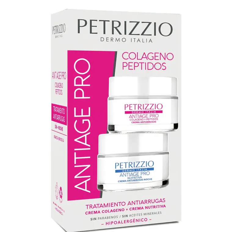 Set de Cremas Antiage Pro Colageno Peptidos + Nutritiva - PETRIZZIO 1