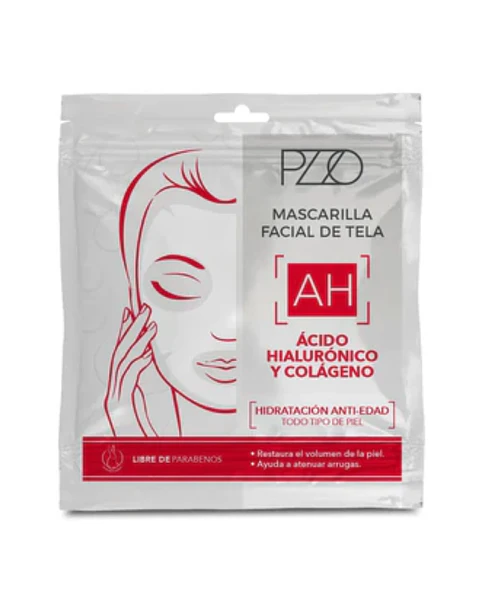 Mascarilla tela facial Ácido Hialurónico y Colágeno- PETRIZZIO