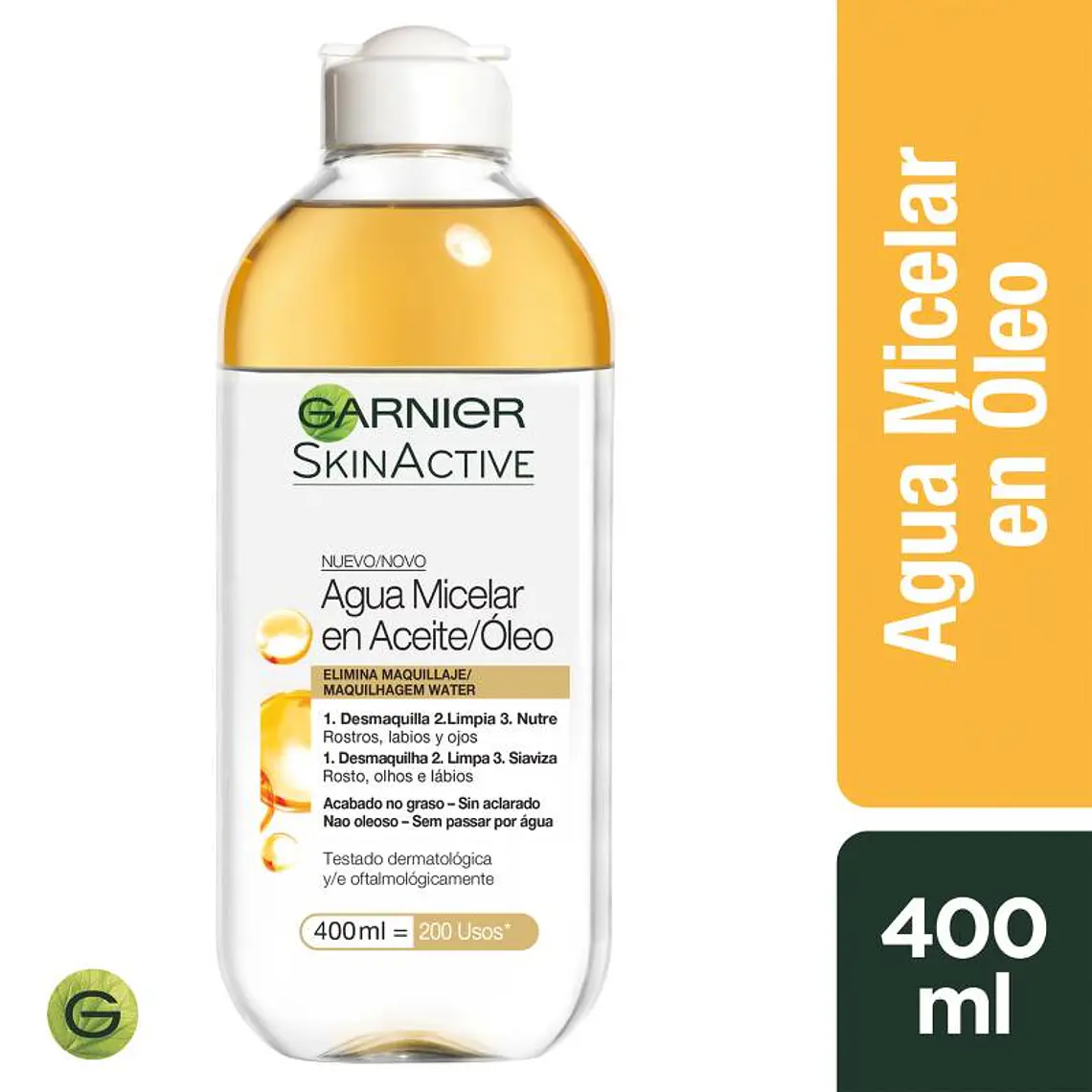 Agua Micelar en Aceite/Oleo - GARNIER 400 ML 1