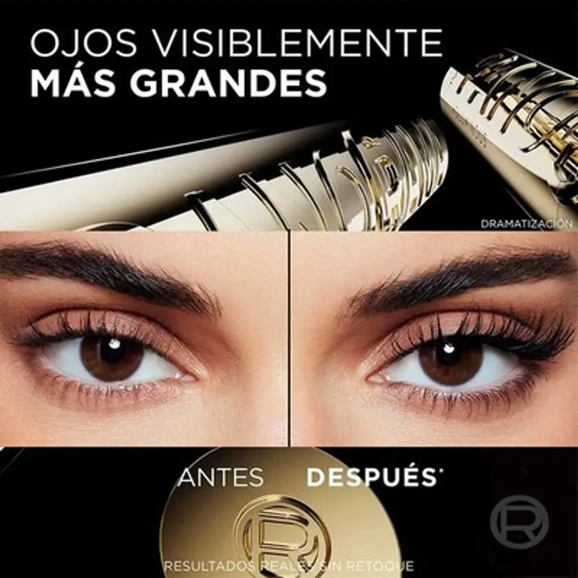 Máscara de Pestañas Panorama Black Waterproof - LOREAL 4