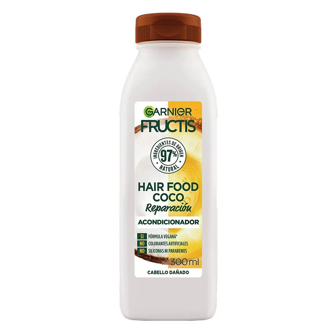 Acondicionador Hair Food Coco Reparación Cabello Dañado 300 ML - GARNIER 1