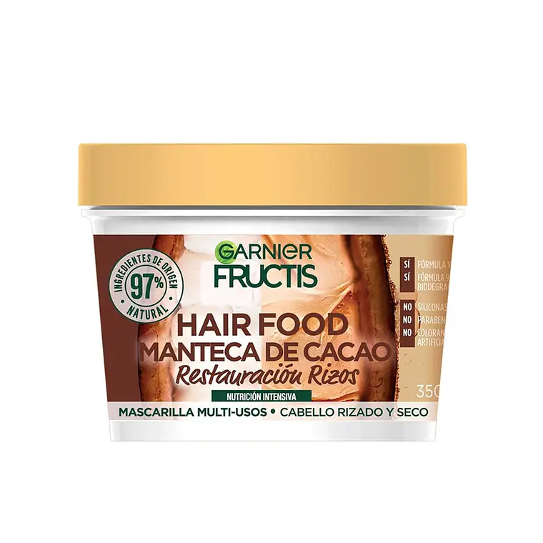 Mascarilla Capilar Hair Food Manteca de Cacao 350 ML - GARNIER 1