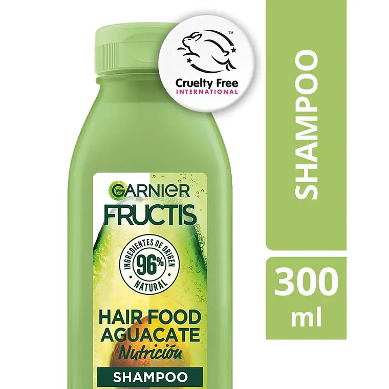 Shampoo Fructis Hair Food Aguacate Nutrición 300 ML - GARNIER 3
