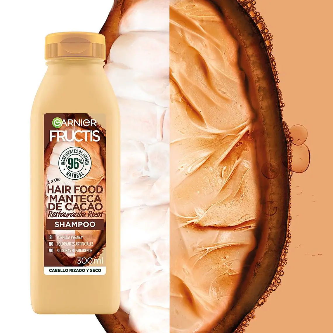 Shampoo Hair Food Manteca de Cacao 300 ML - GARNIER 2