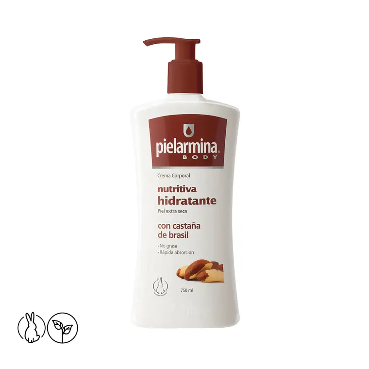 Crema Corporal Nutritiva Hidratante Castaña 750 ml 1