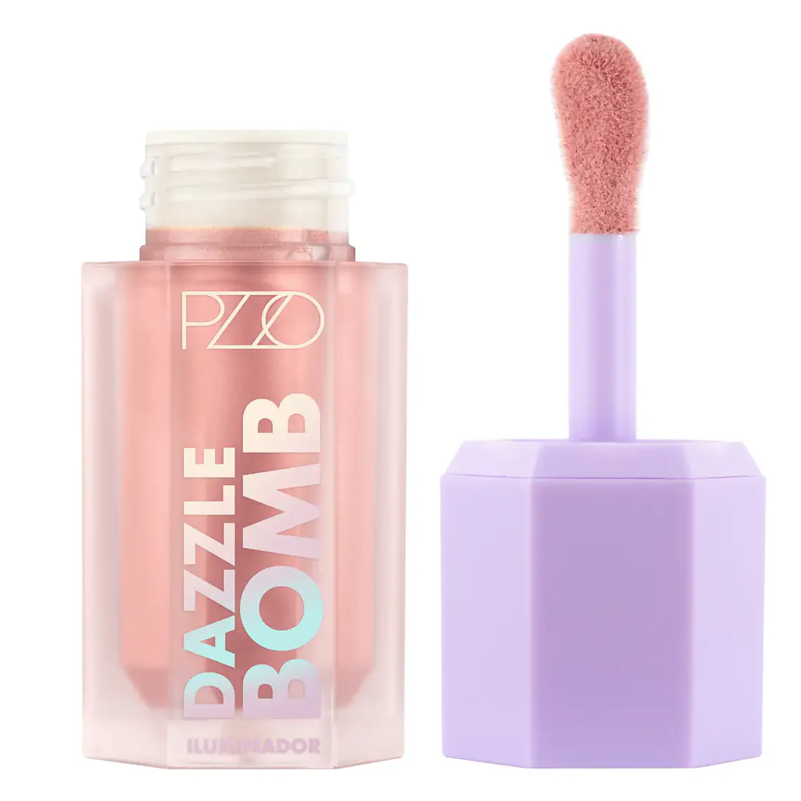Iluminador Dazzle Bomb Pink Halo Purple Fest - PETRIZZIO 1