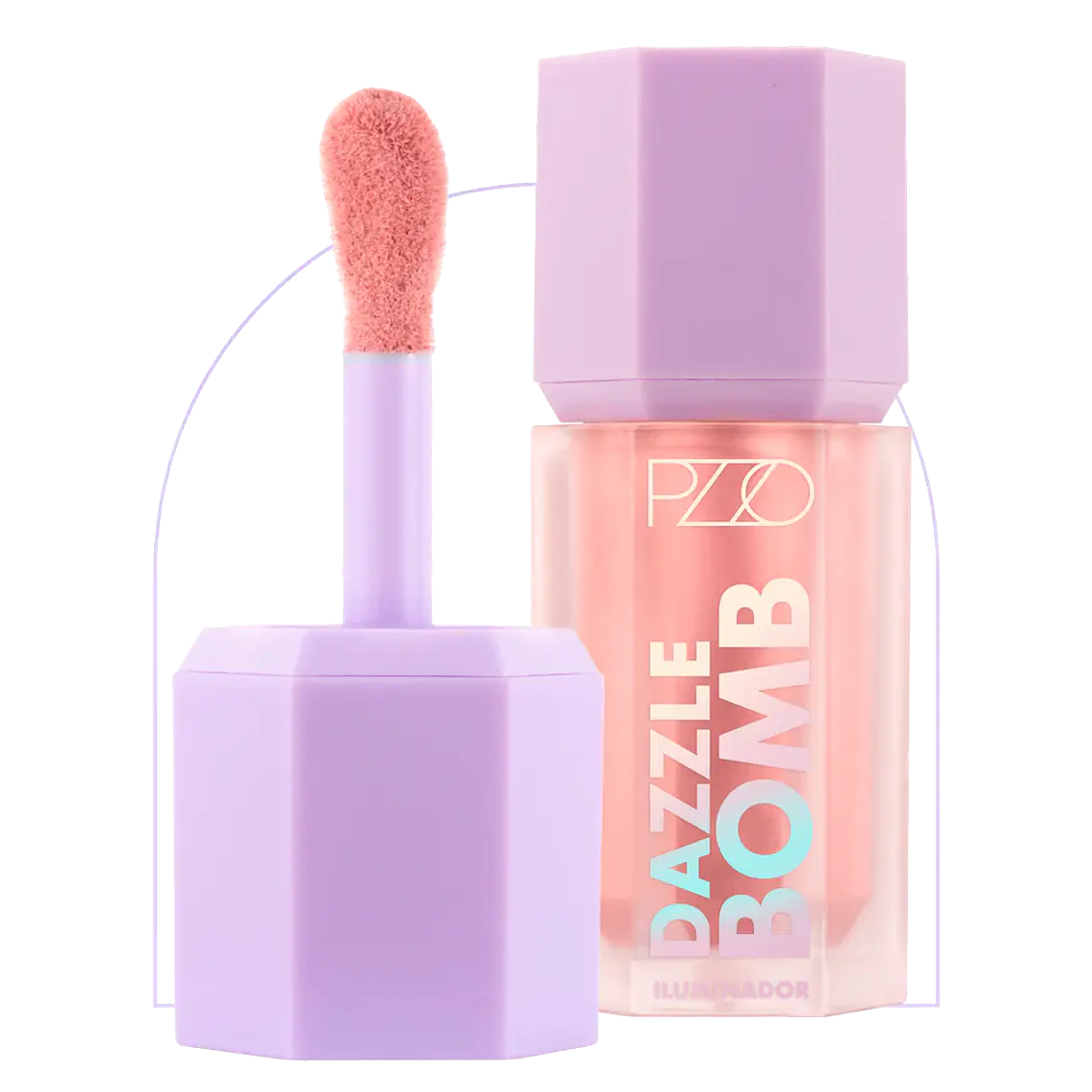 Iluminador Dazzle Bomb Pink Halo Purple Fest - PETRIZZIO 3
