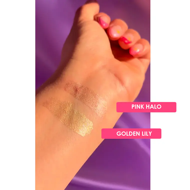 Iluminador Dazzle Bomb GOLDEN LILY Purple Fest - PETRIZZIO 3