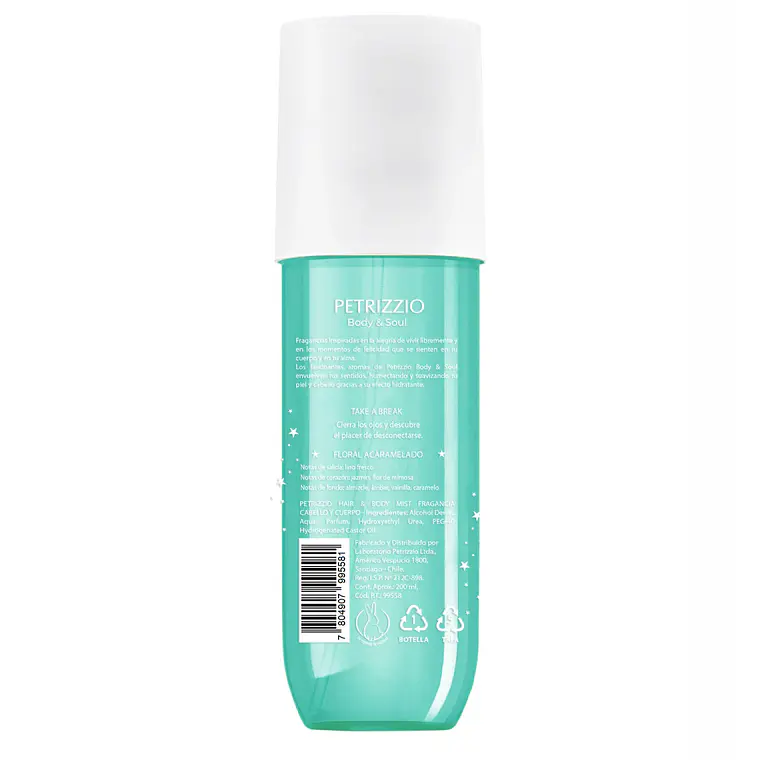 Fragancia Hair & Body Mist Take a Break 200 ML - PETRIZZIO  2