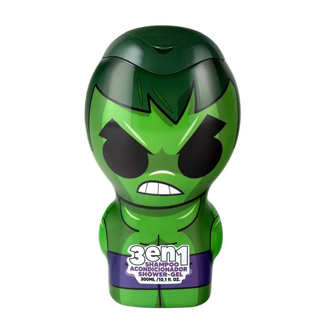 Shampoo 3 en 1 Acondicionador y Gel Shower Hulk 300 ml 1