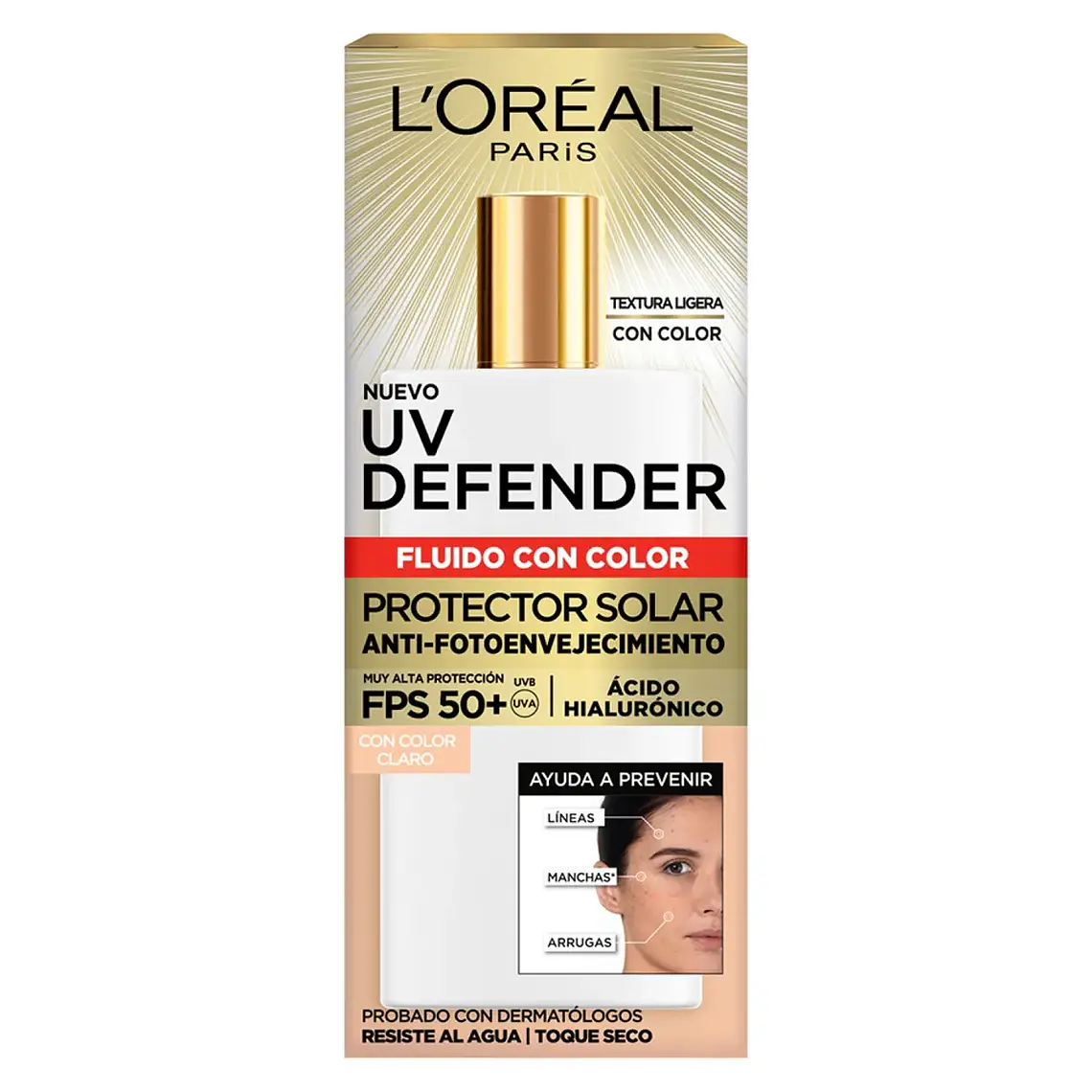 Protector Solar Uv Defender Fluido Invisible Anti-Fotoenvejecimiento - LOREAL 3