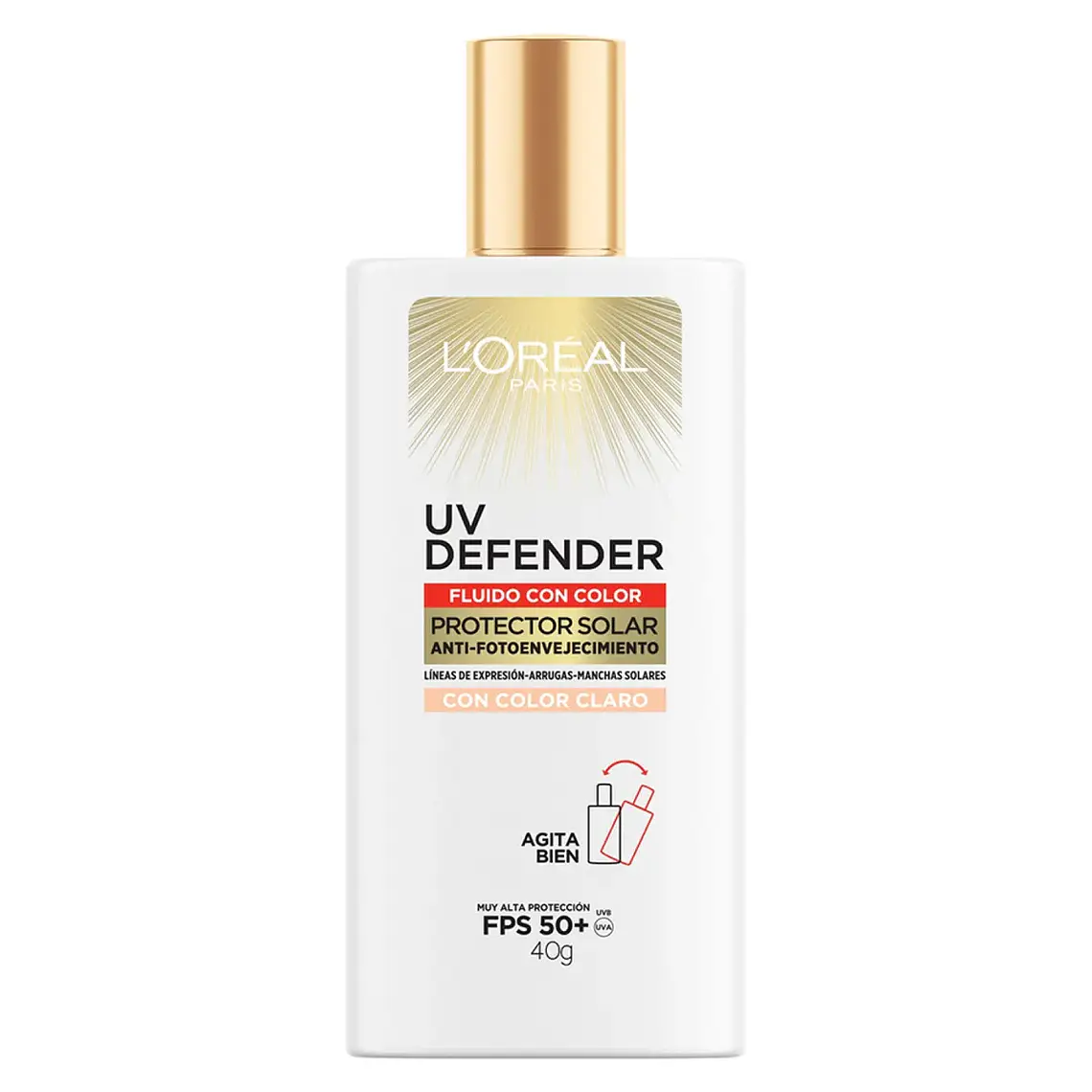 Protector Solar Uv Defender Fluido Invisible Anti-Fotoenvejecimiento - LOREAL 4