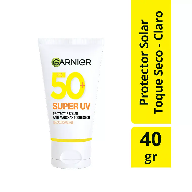 Protector Solar Anti-Manchas Toque Seco Color Claro Super Uv 40G - GARNIER 2