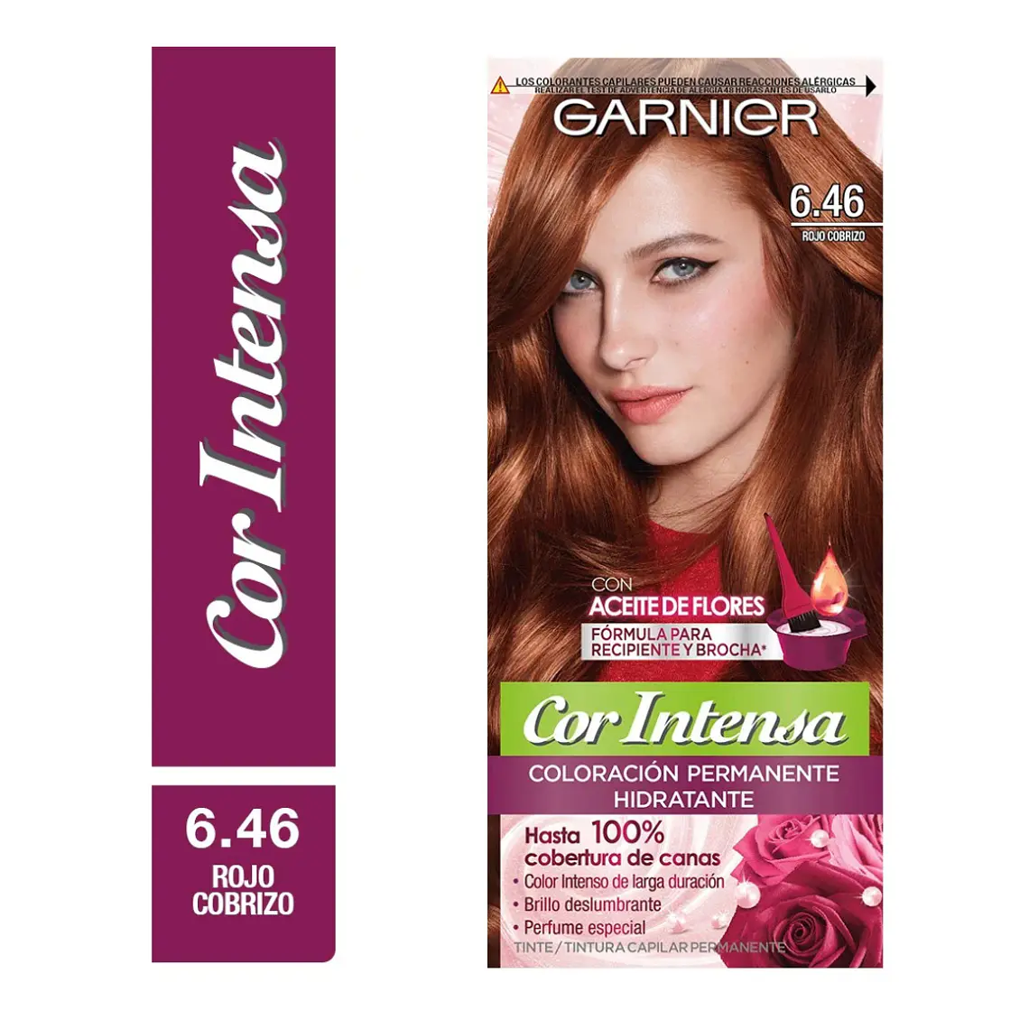 Tintura Cor Intensa Rojo Cobrizo 6.46 45 G - GARNIER 1