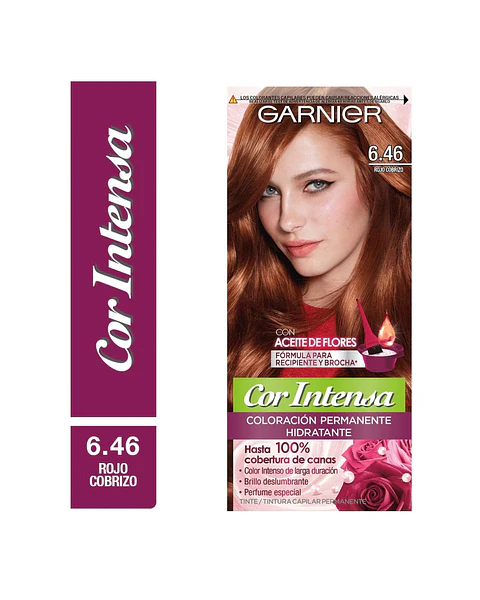 Tintura Cor Intensa Rojo Cobrizo 6.46 45 G - GARNIER