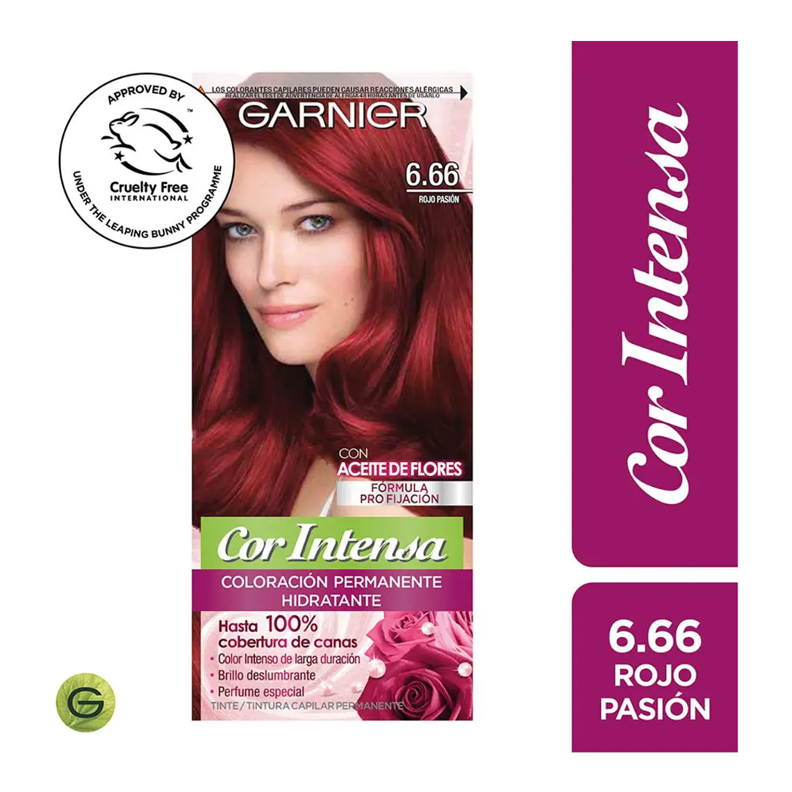 Tintura Cor Intensa Rojo Pasión 6.66 45 G - GARNIER 1